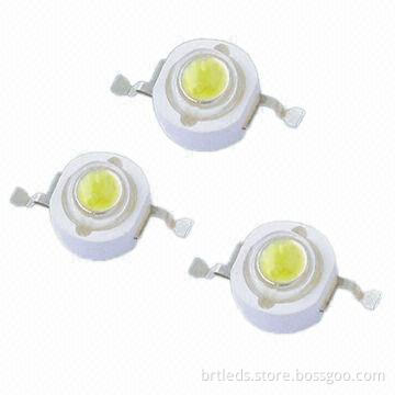 1W High Power LED, Red Color 620nm, with Peak Current 350mA, 45lm